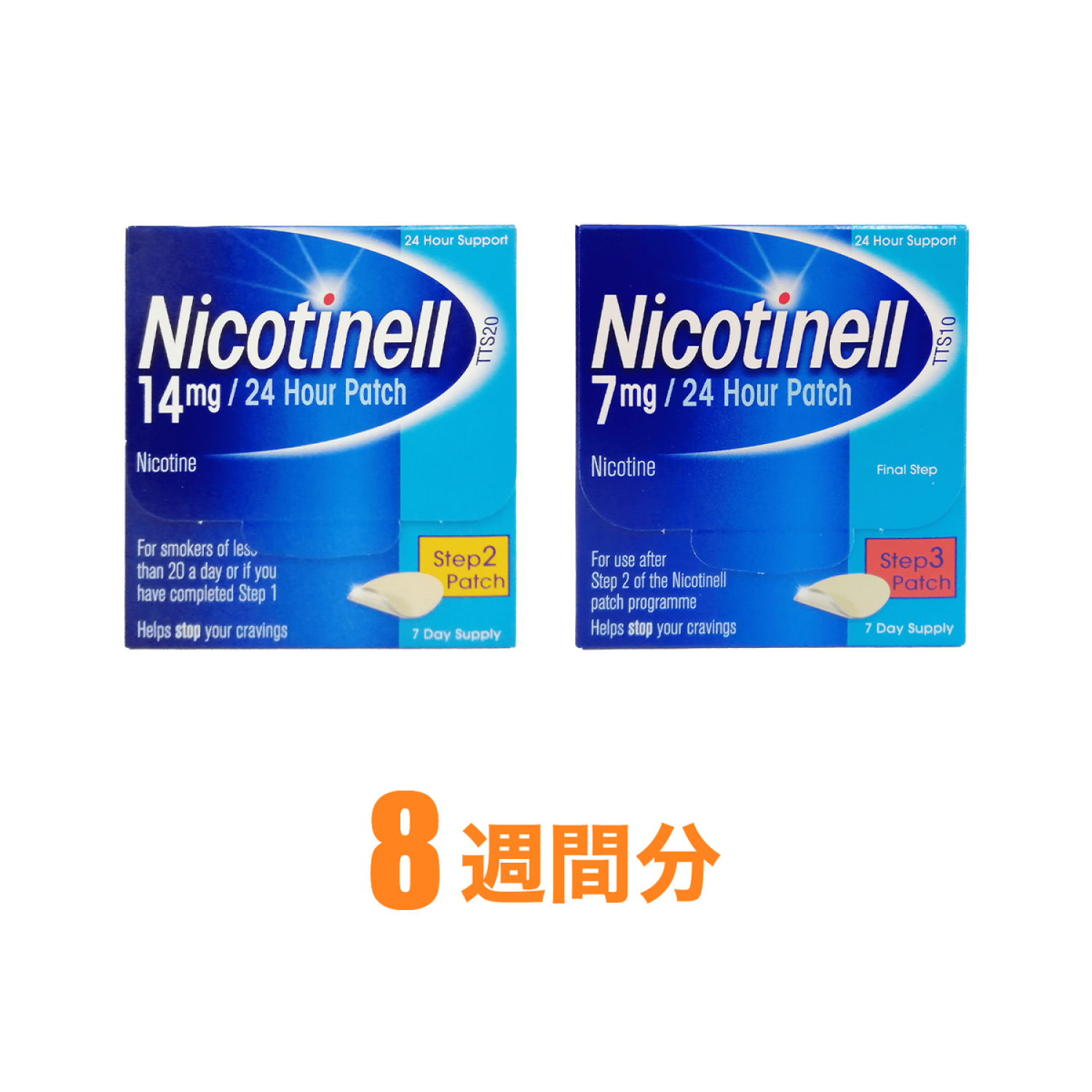 禁煙外来セット】ニコチネルパッチ8週間分（1日20本未満）通販｜禁煙治療薬｜医薬品個人輸入ユニドラ